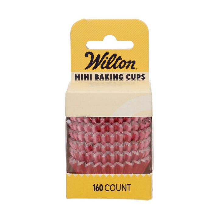 160 mini caissettes metalliques rose gold Wilton