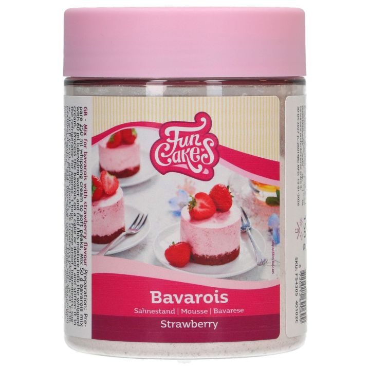 Funcakes Erdbeer-Bayerische-Creme-Mischung