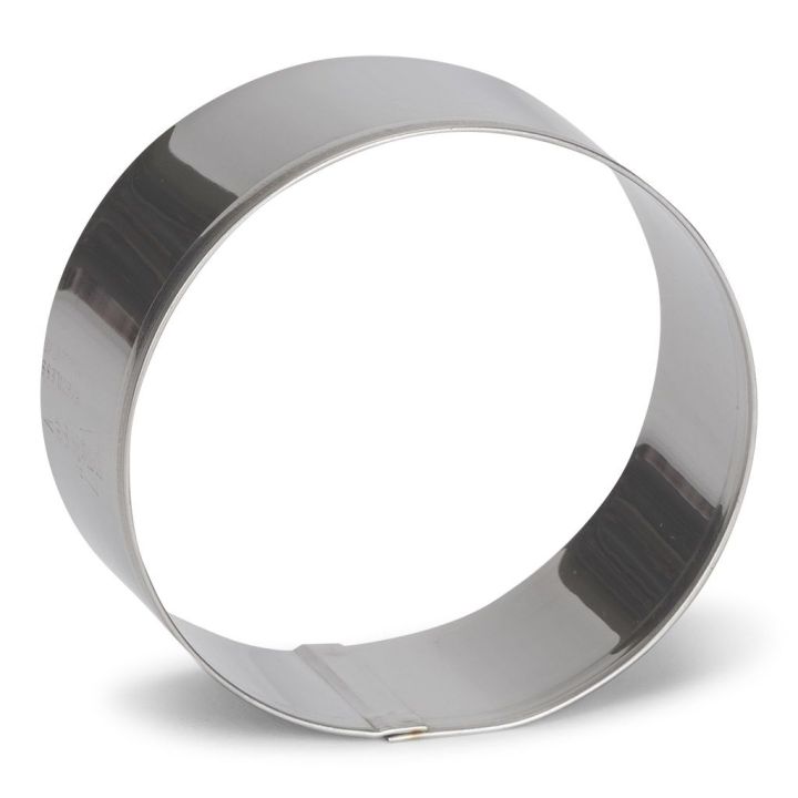 Cercle à tarte / découpoir 8 cm hauteur 2,5 cm