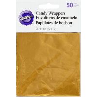 50 золотых оберток для конфет Wilton