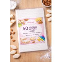 50 Striped Wafer Sheets A4+ - PATICREA