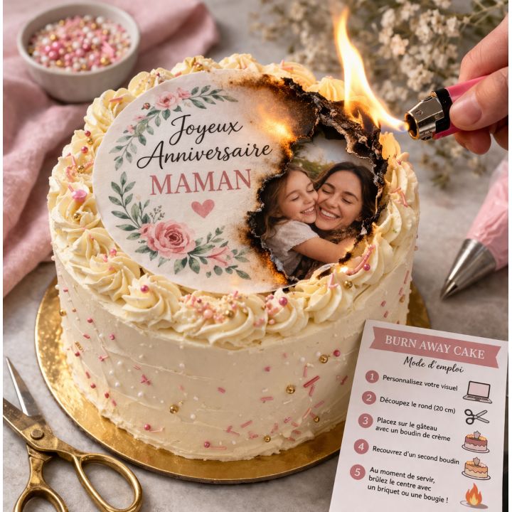 Feuille azyme burn away cake A4