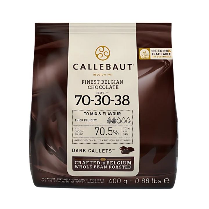 Chocolat noir extra amer 70,5 % Callebaut 400g