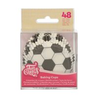 48 forminhas para cupcakes com tema de futebol