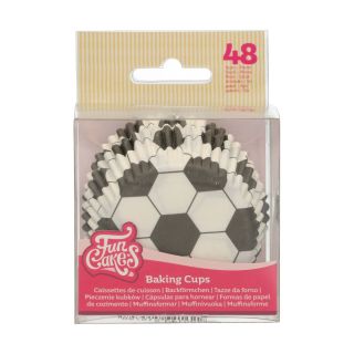 48 Fußball-Cupcake-Förmchen