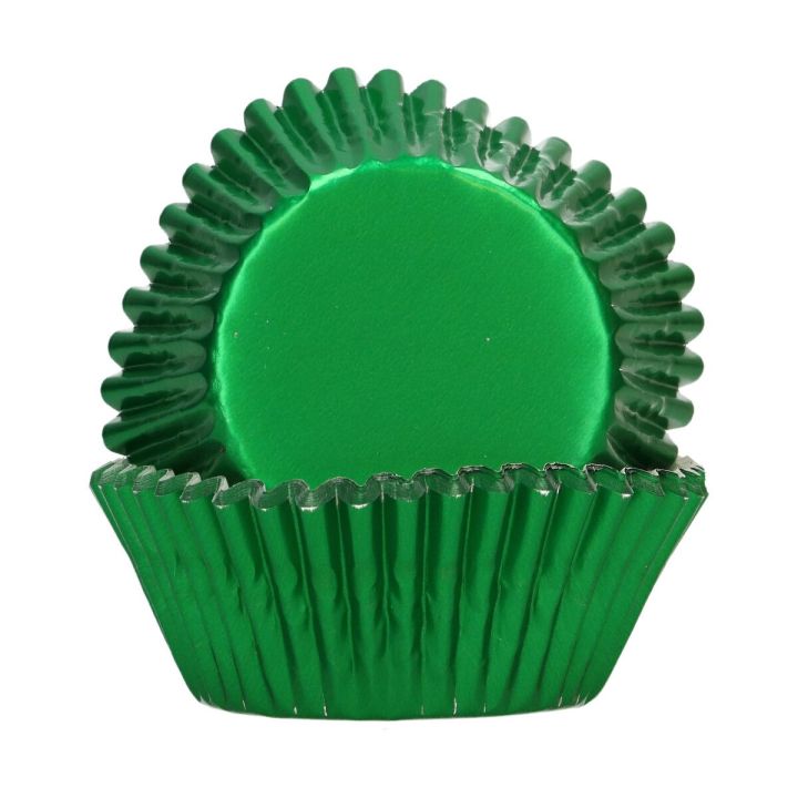 48 Caissettes à Cupcakes metal vert