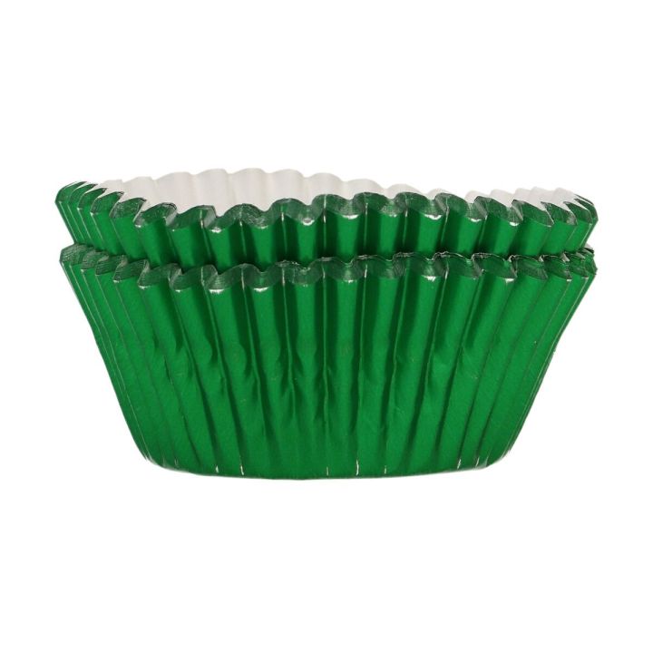 48 Caissettes à Cupcakes metal vert