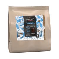 Valrhona Caraïbe 66 % dunkle Schokoladenbohnen – 1 kg