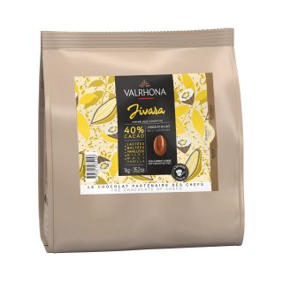Молочный шоколад Valrhona Jivara в зернах 1кг.