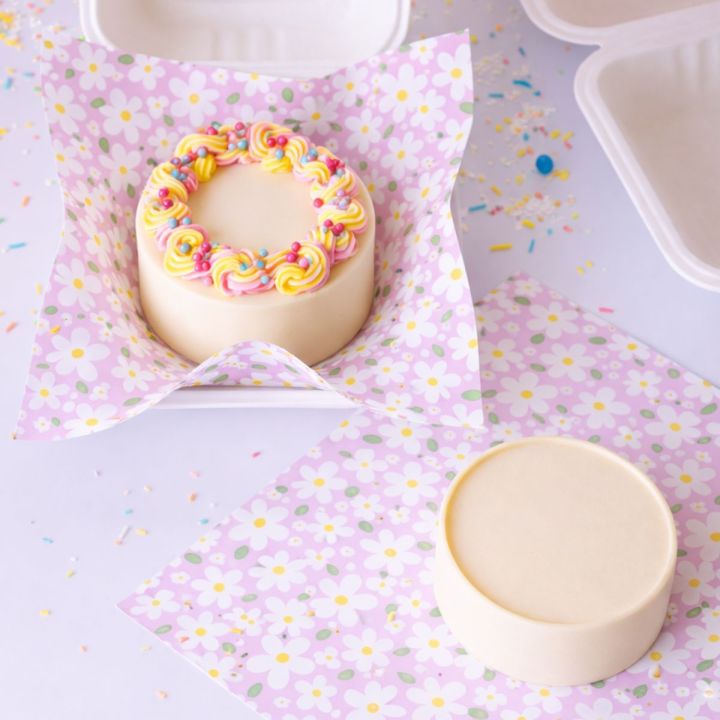 50 hojas para cajas bento florales