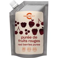 Purea di frutti rossi e Caramanfruit
