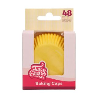 48 Caissettes à Cupcakes jaune