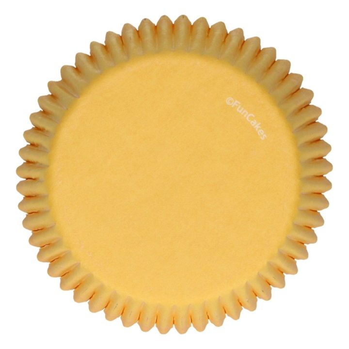 48 Yellow Cupcake Cases
