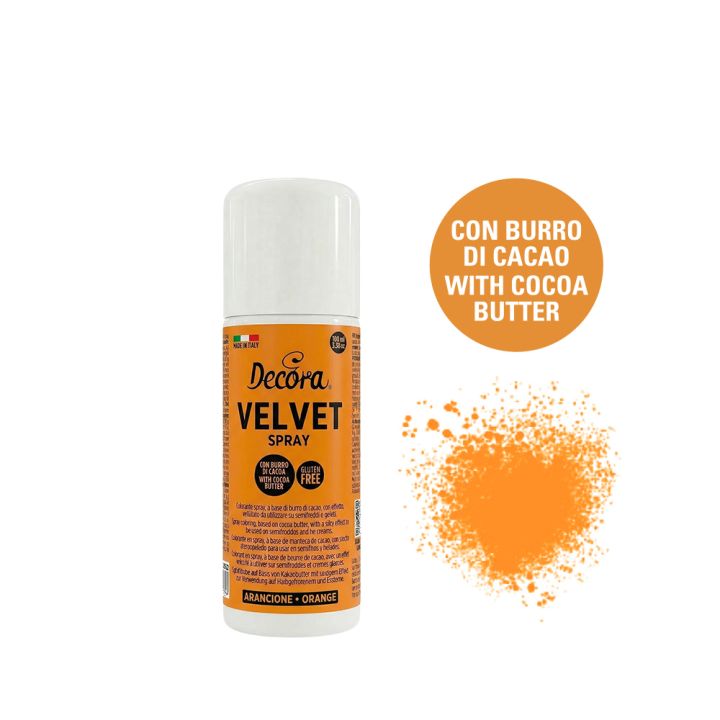 Spray velours orange Decora 100 ml
