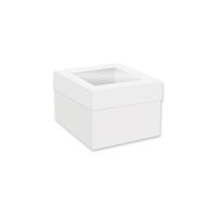 Caixa de 15 x 15 x 15 cm para bolo de casamento x 25