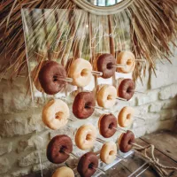 Aluguel de balcão de donuts - Vidro acrílico transparente - Montpellier