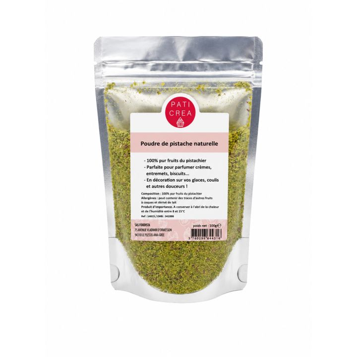 Poudre de pistache naturelle - 100 g- PATICREA