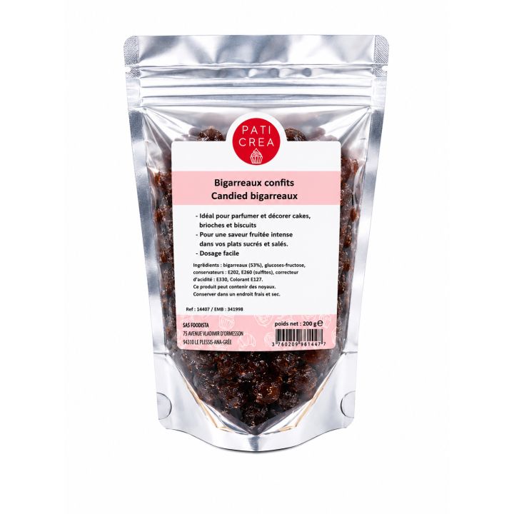 Cerises bigarreaux confites 200G