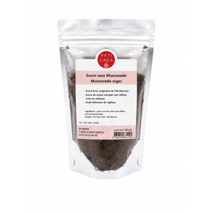 Muscovado-Rohrzucker 200 g - PATICREA