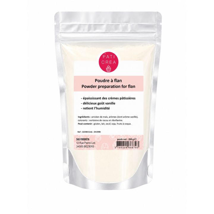 Poudre à flan - Poudre à crème 200g - PATICREA