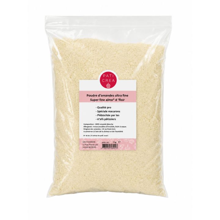 1kg poudre d'amande ultra fine idéale pour macarons