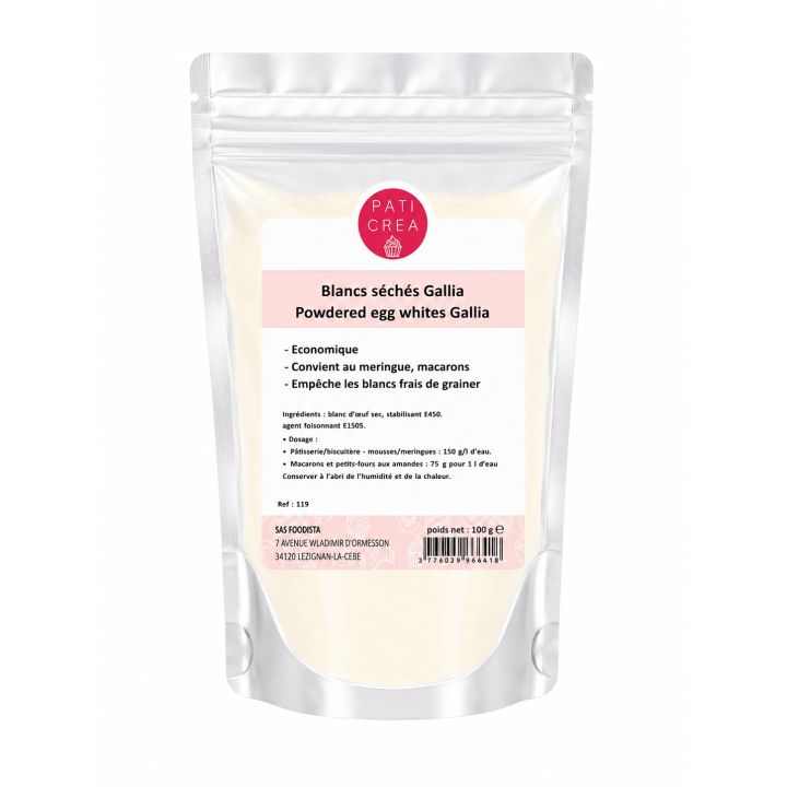 Blanc d'oeuf séché 100g Gallia