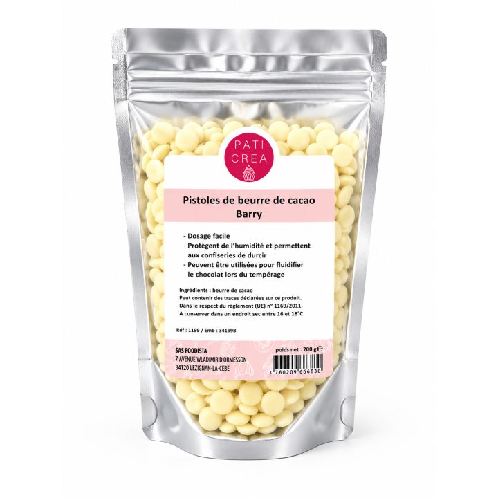 Pistoles de Beurre de cacao - 200 g