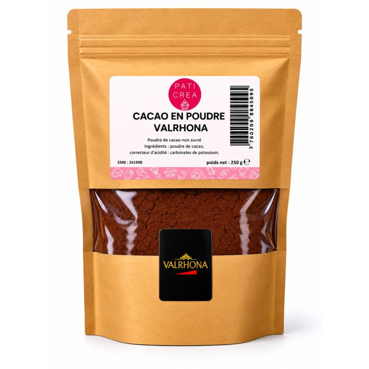 Cacao en poudre Valrhona - 250g - PATICREA