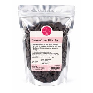 Cacao Barry Amer 60% Chocolat noir Pistoles 500g