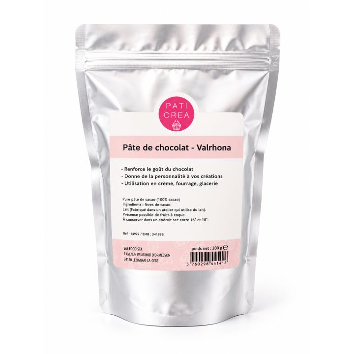 Pâte de cacao Valrhona 200g