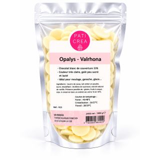Valrhona Opalys Schokolade 200g - PATICREA