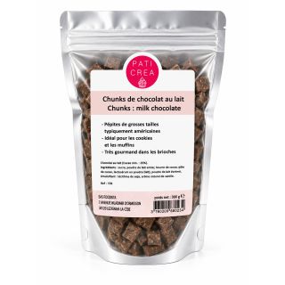 Chunk de chocolat au lait 300 g - PATICREA
