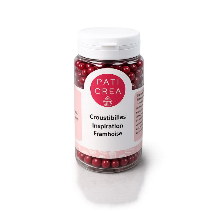 Palline croccanti al gusto di lampone 100g