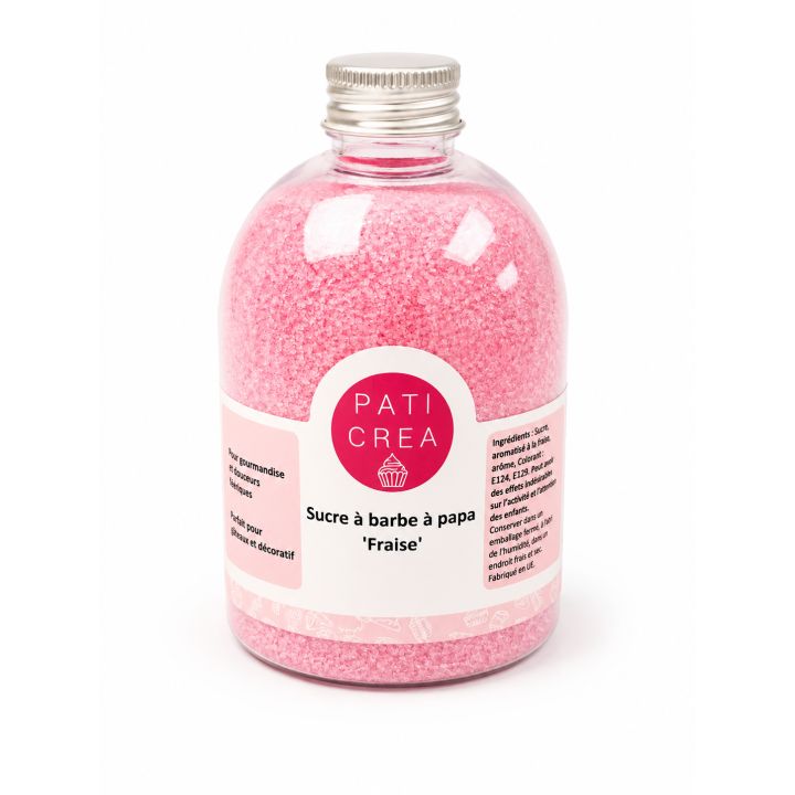 Sucre à Barbe à Papa Fraise - PATICREA