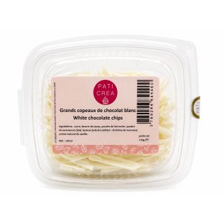 Grandi scaglie di cioccolato bianco Paticréa - 130 g