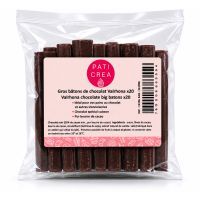 20 barras grandes de chocolate amargo Valrhona , 55% cacau, 5,5g