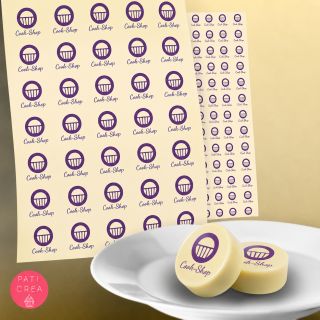 Impression sur feuille A4 transfert à Chocolat blanc