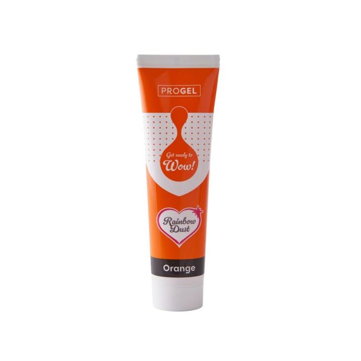 Progel colorant alimentaire - Orange 100 ml Rainbow Dust