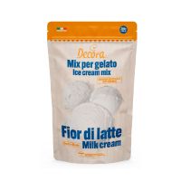 Mistura para sorvete pronta para uso com sabor de flor de leite