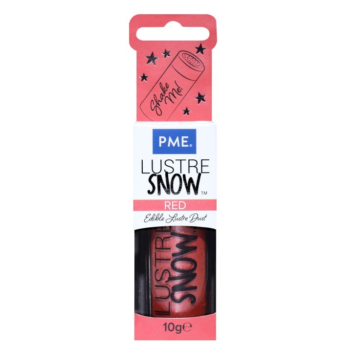 Lustre comestible rouge nacré