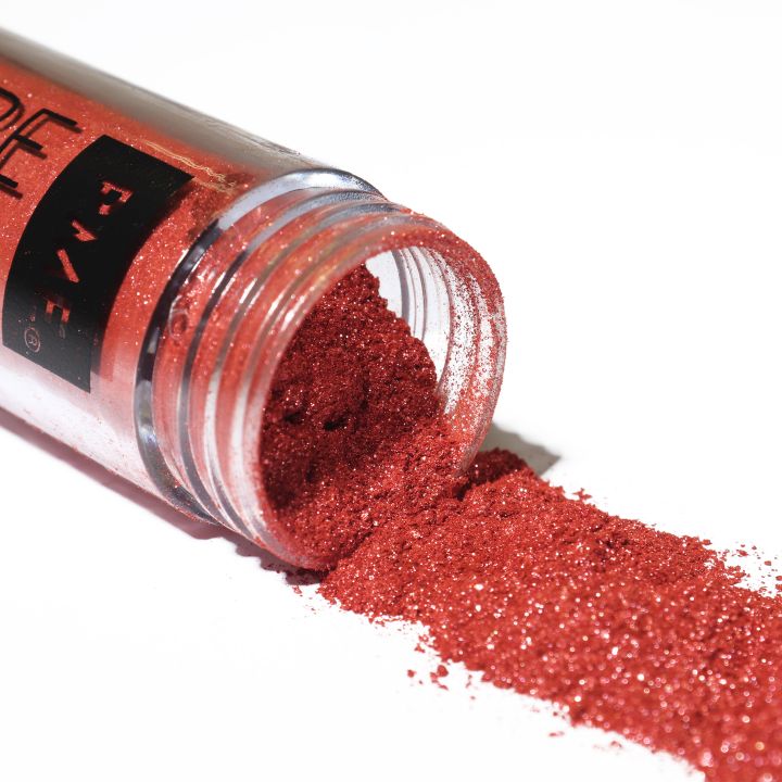 Lustre comestible rouge nacré