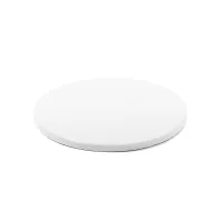 Base de bolo redonda e espessa, branca, de 40 cm
