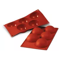 Molde de silicone em formato de meia esfera, 5 peças, 80 mm, SF01