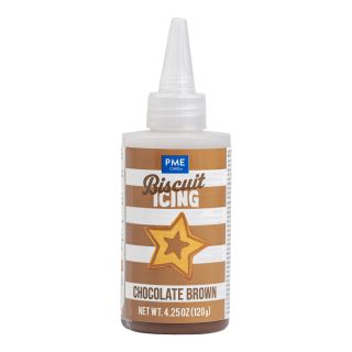 Glaçage pour biscuits Marron Chocolat PME 120 g