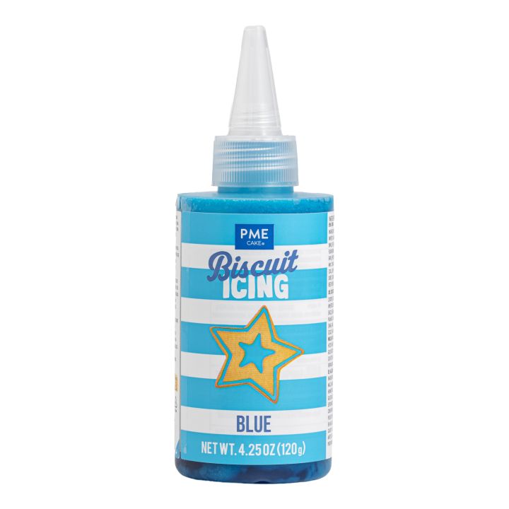Glaçage pour biscuits bleu PME 120 g