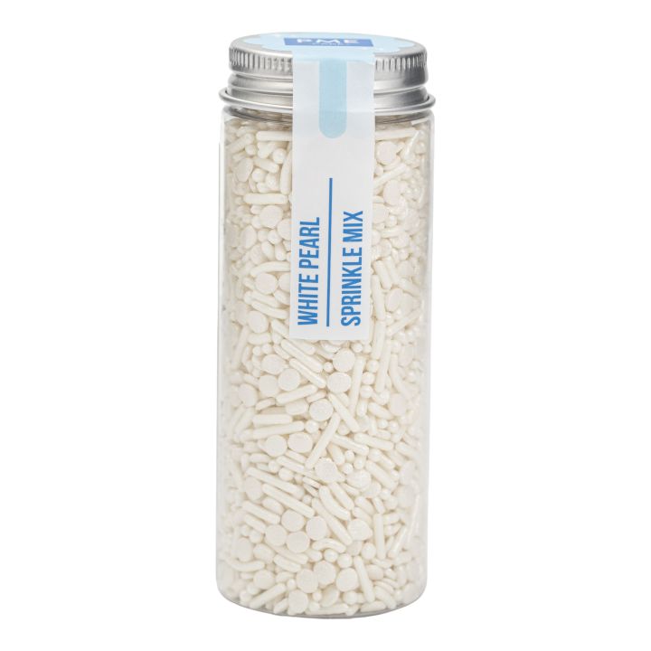 Mélange de sprinkles pour gâteau – Perle blanche