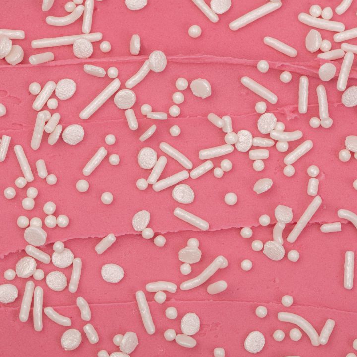 Mélange de sprinkles pour gâteau – Perle blanche
