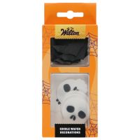 Decorações comestíveis de Halloween: Morcegos e Caveiras Wilton