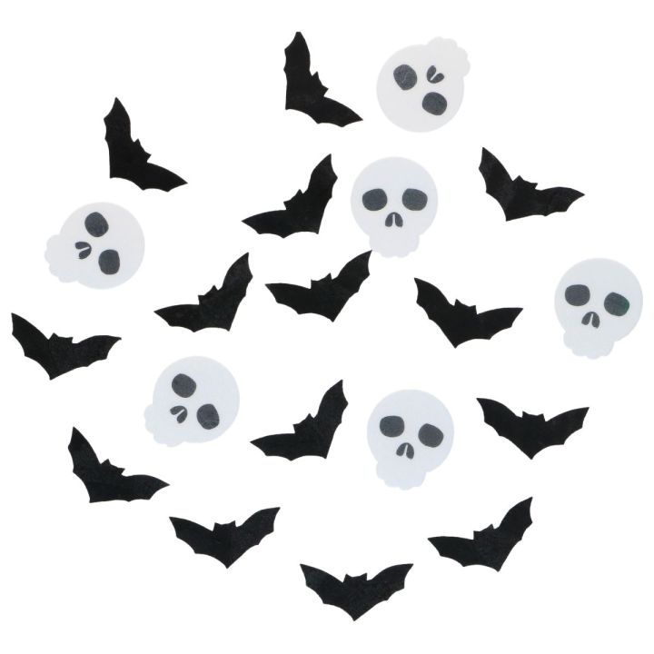 Décorations Comestibles Halloween Chauves-souris & Crânes Wilton