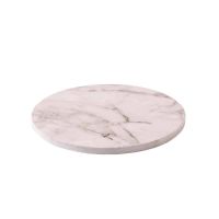 Base de tarta redonda y gruesa de mármol blanco de 25 cm